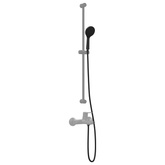 Zestaw Główicy Prysznicowej Czarny 150 cm Stal nierdzewna
