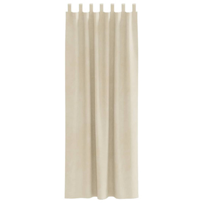 Zasłony zaciemniające 2 pcs Kremowy 140 x 225 cm Aksamit
