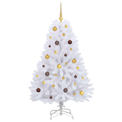 Sztuczna choinka Biały 80 x 80 x 150 cm PVC i Metal