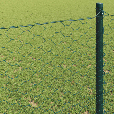 Ogrodzenie heksagonalne 0,5 x 10 m PVC zielony