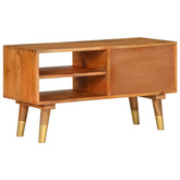 vidaXL Szafka pod TV, 85 x 35 x 47 cm, lite drewno mango
