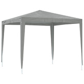 Namiot Imprezowy 250 x 250 x 240 cm jasnoszary PE i stal