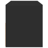 Szafka pod TV z oświetleniem LED, czarna, 90x35x40 cm