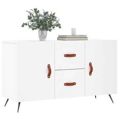 vidaXL Komoda, biała, 100x36x60 cm, materiał drewnopochodny