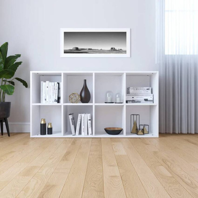 vidaXL Regał na książki, biały, 66x30x130 cm, materiał drewnopochodny