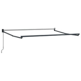 Ręczna markiza chowana Antracyt 3 x 2 m Aluminium