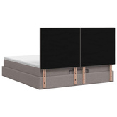 Łóżko ottoman z materacem Ciemnoszary 140 x 190 cm tkanina