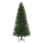 Sztuczna choinka z podstawą Zielony 240 cm PVC, PE i stal