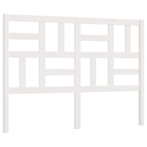 Wezgłowie łóżka, białe, 126x4x104 cm, lite drewno sosnowe