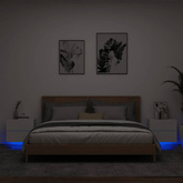 vidaXL Wiszące szafki nocne z LED, 2 szt., białe