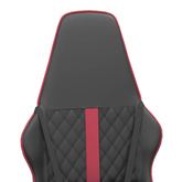 vidaXL Fotel gamingowy, czarno-bordowy, sztuczna skóra model standard