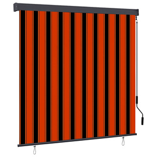 Roleta Pomarańczowy i brązowy 180 x 250 cm Materiał i Aluminium