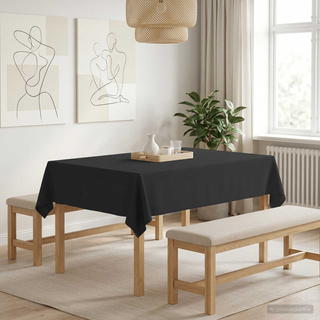Obrus stołowy Prostokątny ciemnoszary 140 x 180 cm Poliester