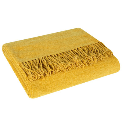 Koc Akryl żółty 130x170