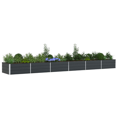 Donica Antracyt 580 x 100 x 45 cm Stal Galwanizowana