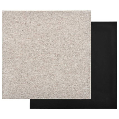 vidaXL Podłogowe płytki dywanowe, 20 szt., 5 m², 50x50 cm, jasnobeżowe