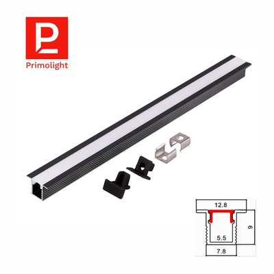 PrimoLight Profil aluminiowy LED wpuszczany czarny