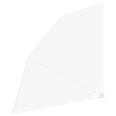 Ekran Prywatności Balkonowej 210 x 210 cm Poliester Biały