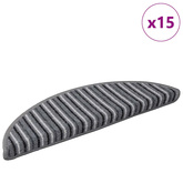 Samoprzylepne maty na schody 15 pcs Szary 56 x 17 x 3 cm