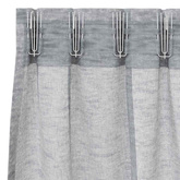 Firany Voile 2 pcs Ciemnoszary 260 x 140 cm Poliester