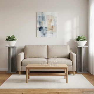Stojak na rośliny 2 pcs Szary Sonoma 25 x 25,5 x 60,5 cm
