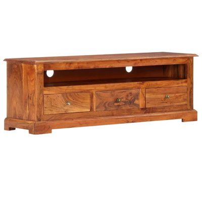vidaXL Szafka pod TV, 120x30x40 cm, lite drewno akacjowe