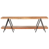 vidaXL Szafka pod TV, 160 x 40 x 50 cm, lite drewno akacjowe