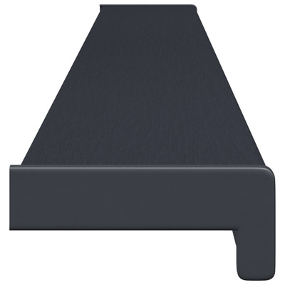Parapet okienny Antracytowy z rysunkiem drewna PVC