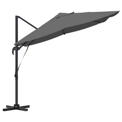 Parasol plażowy Antracyt 351 x 250 x 260 cm