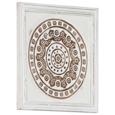 Dekoracja artystyczna 2 pcs Brązowy i biały 40 x 40 x 1,5 cm