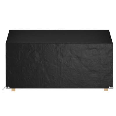 vidaXL Pokrowce na ławki ogrodowe, 2 szt, 12 oczek, 210x70x70/88cm, PE