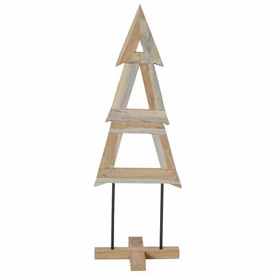 Choinka z podstawą Brązowy 120 cm Lite drewno tekowe
