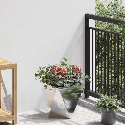 Donica 2 pcs Srebrny 30 x 30 x 30 cm Stal nierdzewna