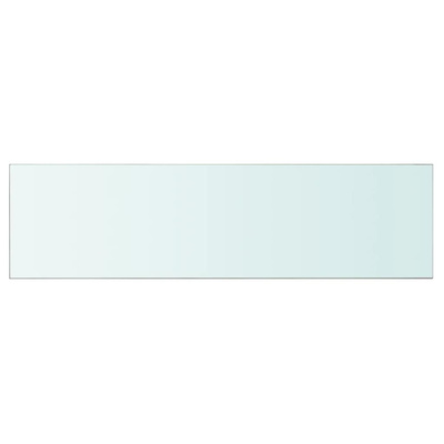 Szklany, bezbarwny panel, 110x30 cm