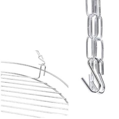 Tripod na ognisko 2 pcs Czarny Stal