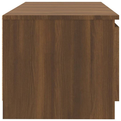Szafka pod TV, z LED, brązowy dąb, 140 x 40 x 35,5 cm vidaXL