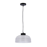 Lampa wisząca 27cm szklana/czarny kabel Liverpool Ledea 50101286