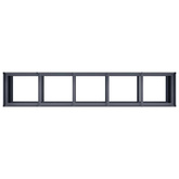 Doniczka Antracyt 200x40x80 cm Stal walcowana na zimno