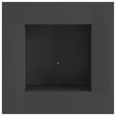 Kominek Czarny 60 x 60 x 30 cm Stal