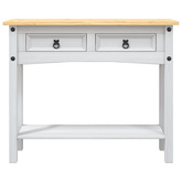 Stolik konsola, meksykański styl Corona, sosna, 90x34,5x73 cm