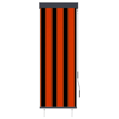vidaXL Roleta zewnętrzna, 60x250 cm, pomarańczowo-brązowa