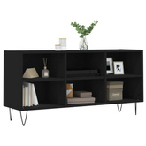 vidaXL Szafka pod TV, czarna, 103,5x30x50 cm, materiał drewnopochodny