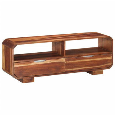 vidaXL Szafka pod TV, 110x30x40 cm, lite drewno akacjowe