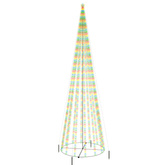 vidaXL Choinka stożkowa, 1134 kolorowych diod LED, 230x800 cm