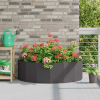 Donica Czarny 120 x 60 x 35 cm Stal