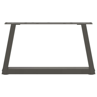 Nogi do stolika kawowego w kształcie litery V 2 szt. Antracyt 50x(30-31,3) cm Stal