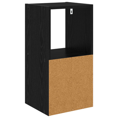 Stolik nocny Czarny Dąb 30,5 x 27 x 59,5 cm Drewno inżynieryjne