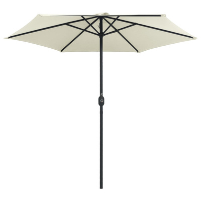 Parasol ogrodowy na aluminiowym słupku, 270x246 cm, piaskowy