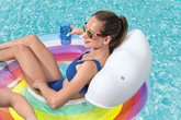 Dmuchane Koło Do Pływania Podwójne 186 x 116 cm Tęczowe Bestway 43648