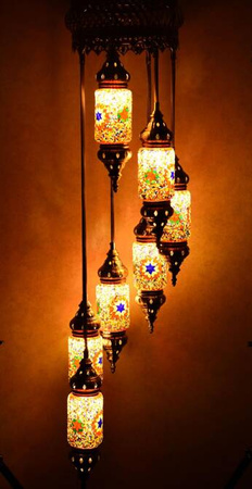 Lampa wisząca mozaikowa orientalne ULFN323-3